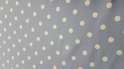 Blue with white balls